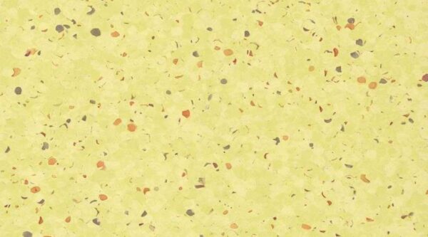 703 Jasnożółta wykładzina PCV z subtelnymi ciemnymi plamkami